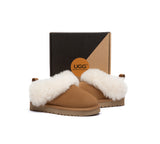 AUSTRALIAN SHEPHERD® UGG Slippers Kids Sheepskin Wool Collar Ankle Glacial UGG AUSTRALIAN SHEPHERD
