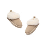 AUSTRALIAN SHEPHERD® UGG Slippers Kids Sheepskin Wool Collar Ankle Glacial UGG AUSTRALIAN SHEPHERD