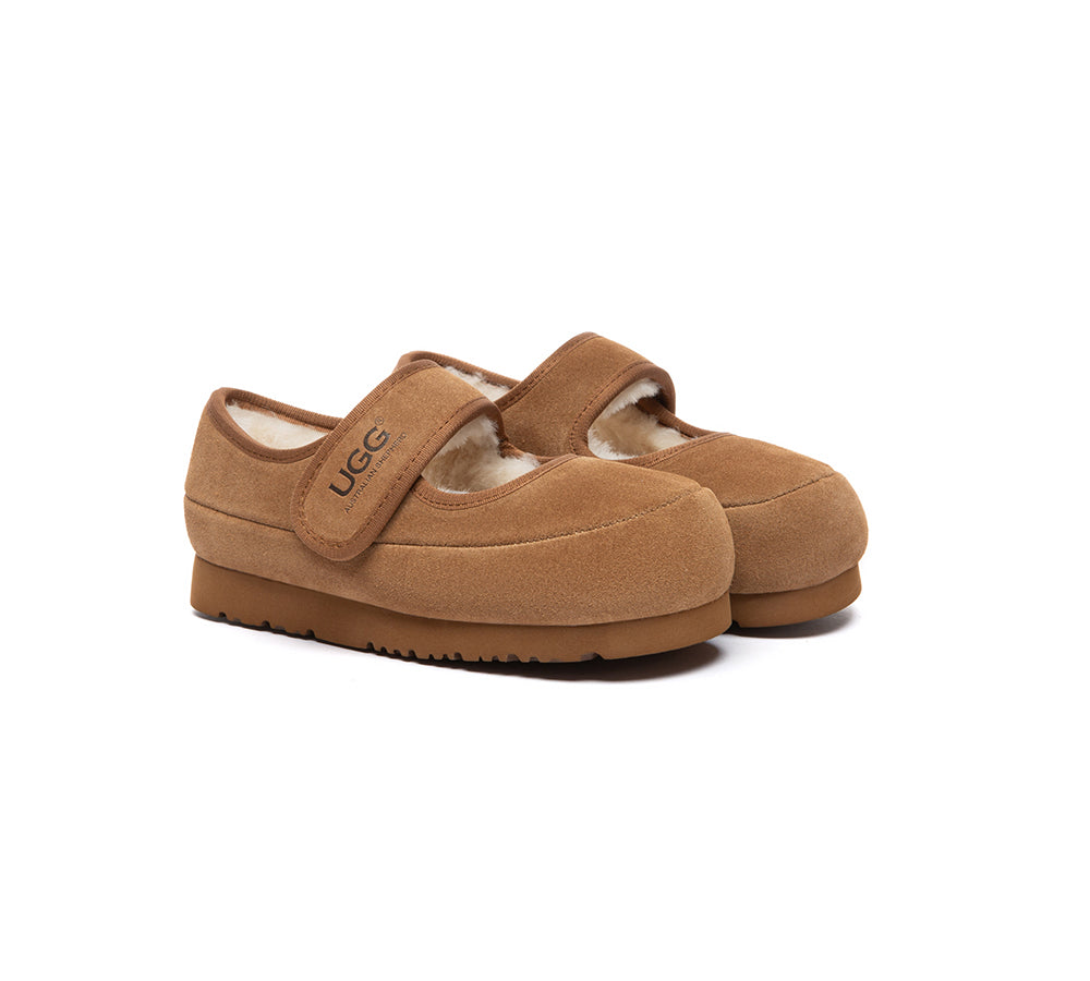 AUSTRALIAN SHEPHERD® UGG Slippers Kids Adjustable Strap Mary Jane Millie UGG AUSTRALIAN SHEPHERD