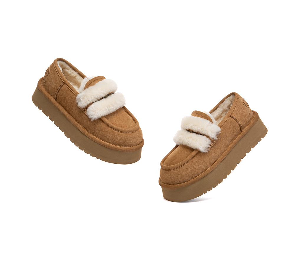 AUSTRALIAN SHEPHERD® UGG Slippers Women Platform Loafers Mora UGG AUSTRALIAN SHEPHERD