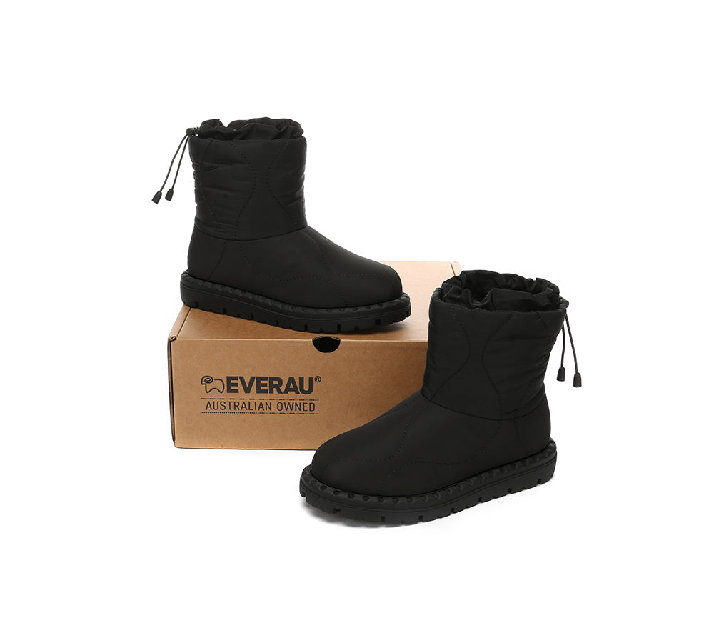 EVERAU® UGG Boots Women Sheepskin Wool Waterproof Drawstring Sonita - UGG EXPRESS