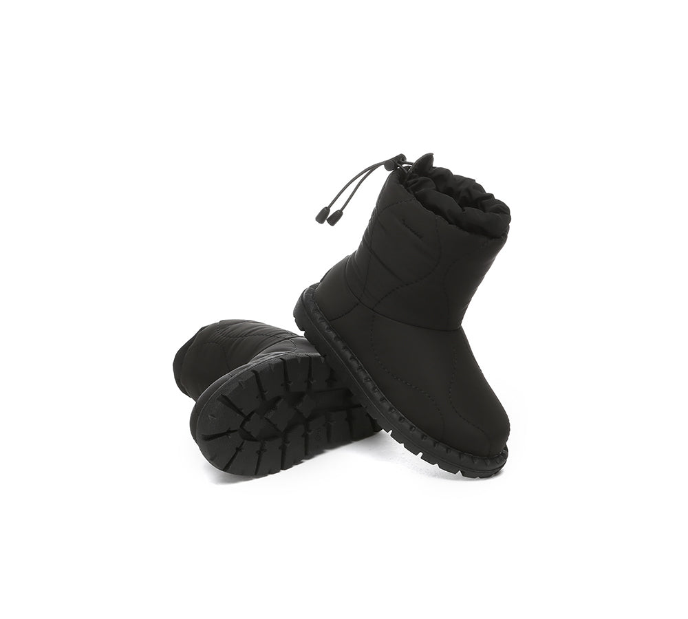 EVERAU® UGG Boots Kids Sheepskin Wool Waterproof Drawstring Sonita - UGG EXPRESS