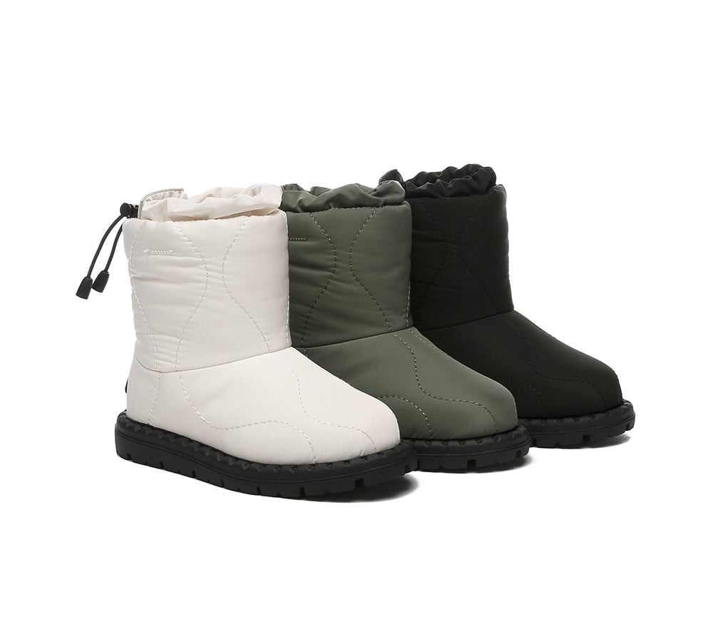 EVERAU® UGG Boots Kids Sheepskin Wool Waterproof Drawstring Sonita - UGG EXPRESS