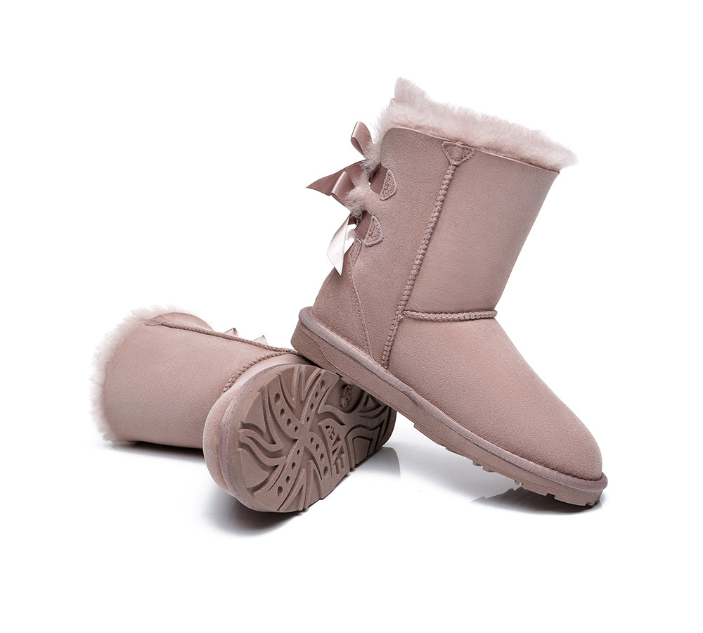 EVERAU® UGG Boots Women Short Back Bow EVERAU