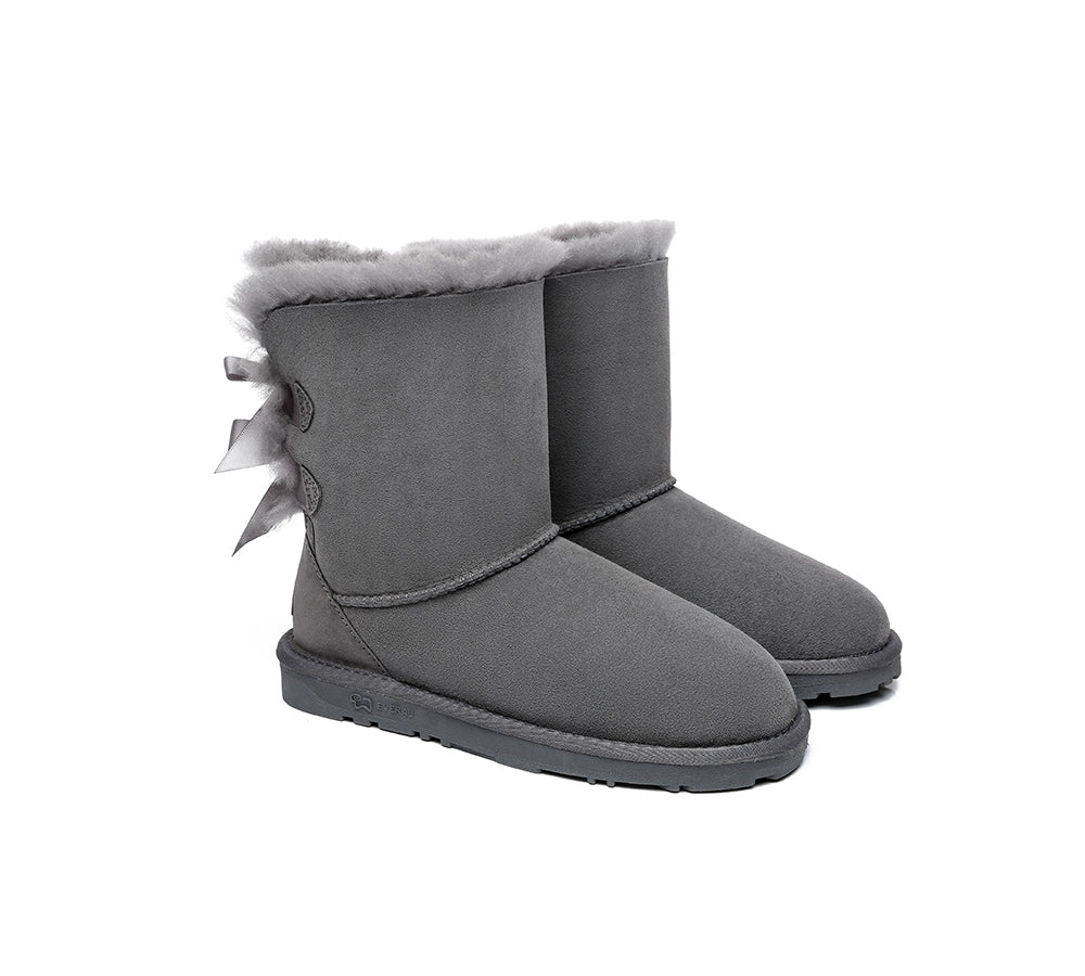 EVERAU® UGG Boots Women Short Back Bow EVERAU