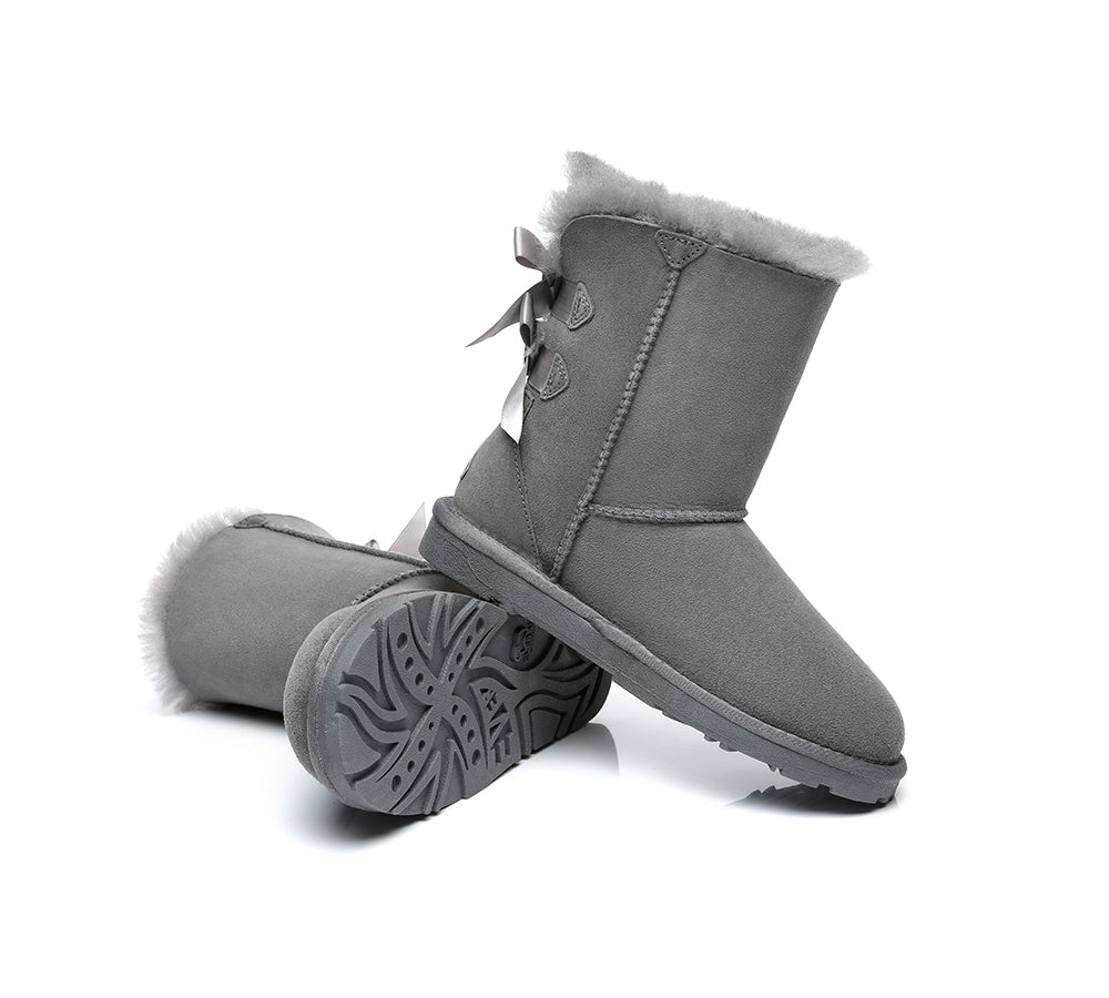 EVERAU® UGG Boots Women Short Back Bow EVERAU