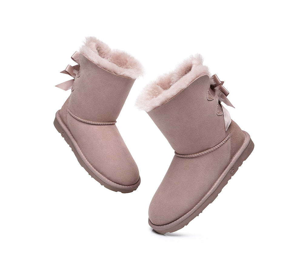 EVERAU® UGG Boots Women Short Back Bow EVERAU