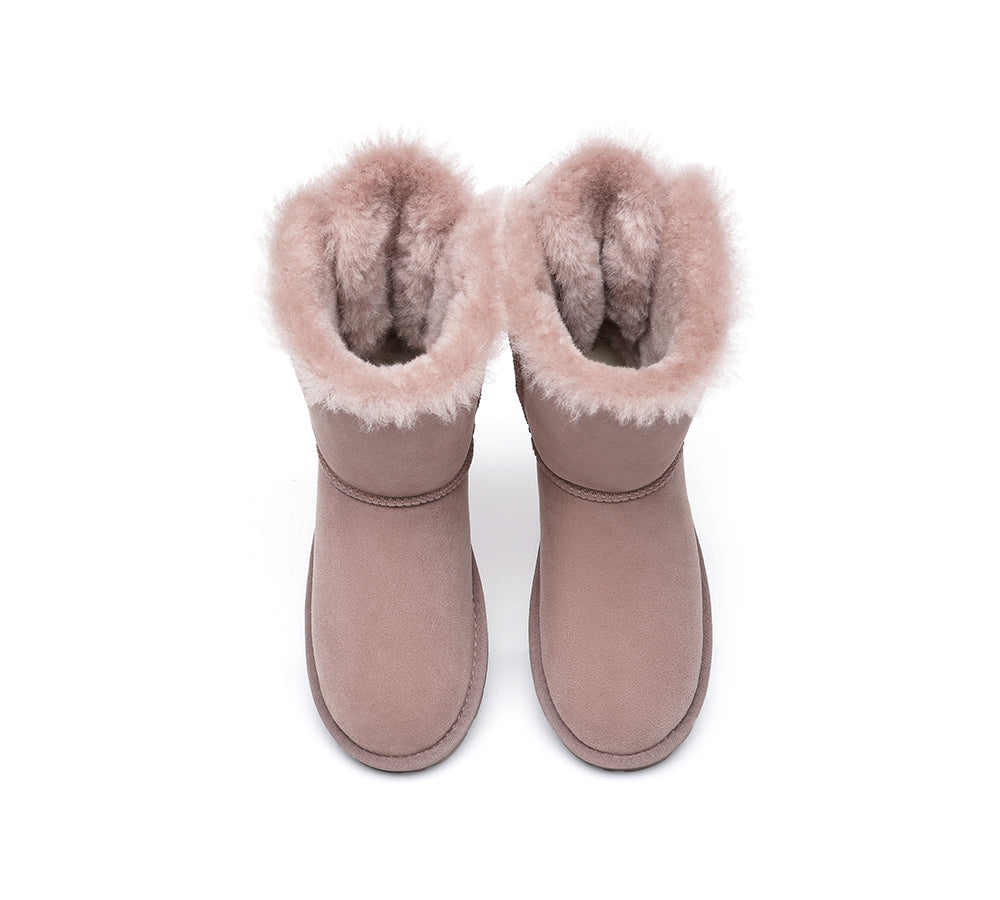 EVERAU® UGG Boots Women Short Back Bow EVERAU