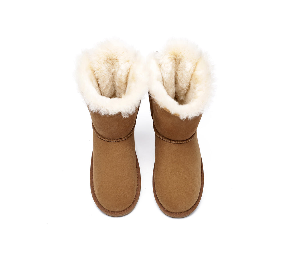 EVERAU® UGG Boots Women Short Back Bow EVERAU