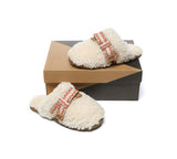 AUSTRALIAN SHEPHERD® UGG Slippers Women Sheepskin Wool Bow Cecil