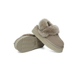 AUSTRALIAN SHEPHERD® UGG Slippers Women Removable Wool Strap Slingback Platform Suzie