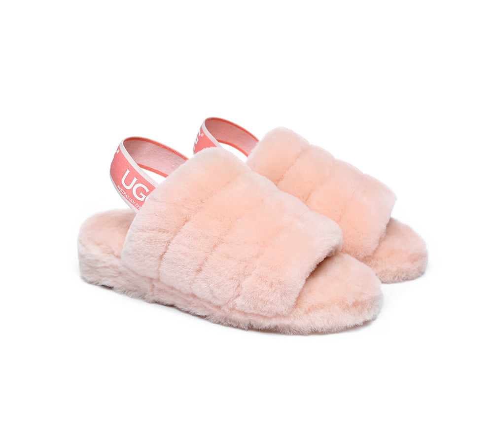 AUSTRALIAN SHEPHERD® UGG Women Fluffy Slides Puffy UGG AUSTRALIAN SHEPHERD