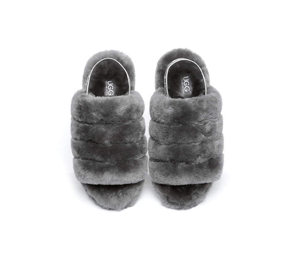 AUSTRALIAN SHEPHERD® UGG Women Fluffy Slides Puffy UGG AUSTRALIAN SHEPHERD