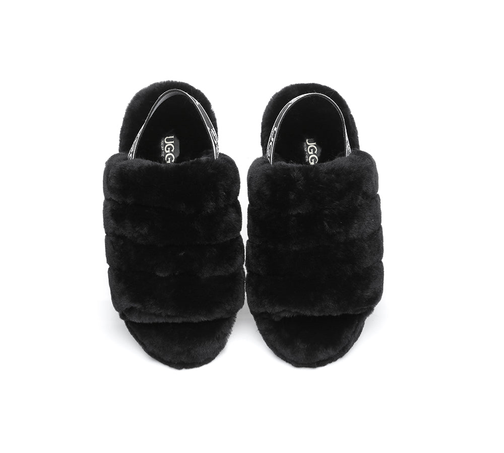 AUSTRALIAN SHEPHERD® UGG Women Fluffy Slides Puffy UGG AUSTRALIAN SHEPHERD