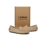 EVERAU® Women Suede Leather Moccasins Chic Soft Driving Loafers Morris EVERAU