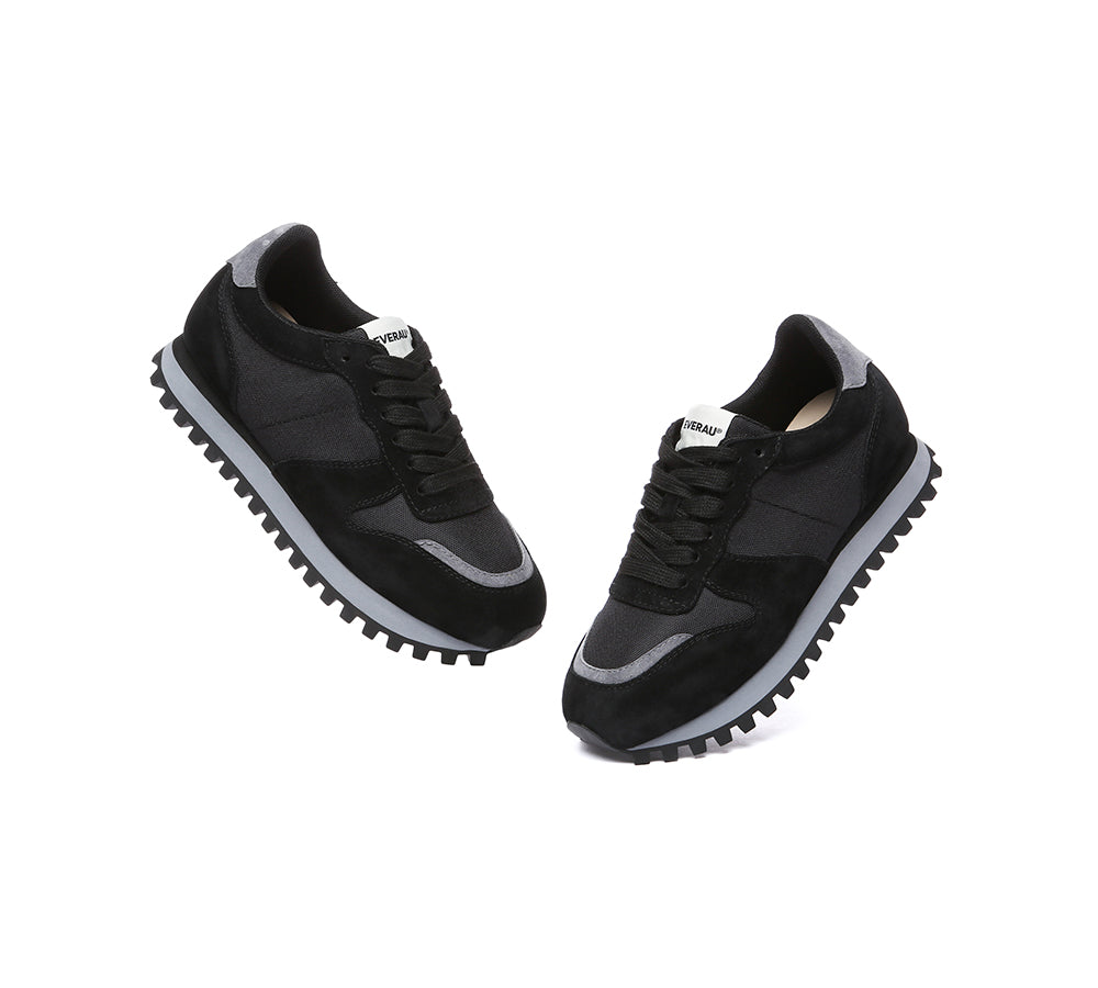 EVERAU® Leather Chunky Sneakers Etta