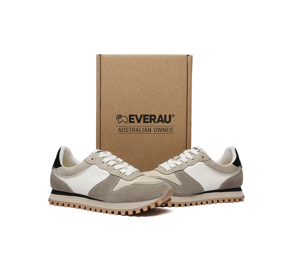 EVERAU® Leather Chunky Sneakers Etta