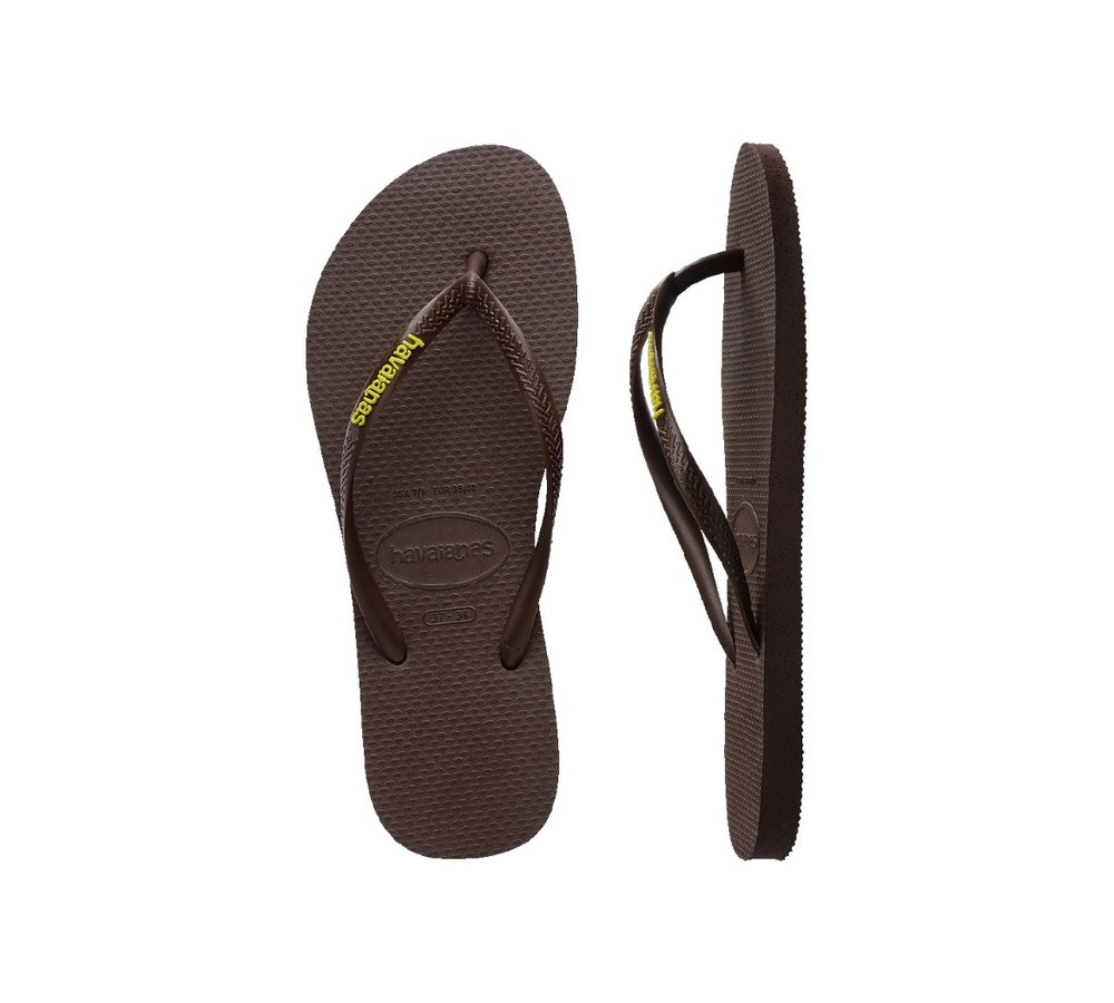 Havaianas® Slim Rubber Logo Thongs