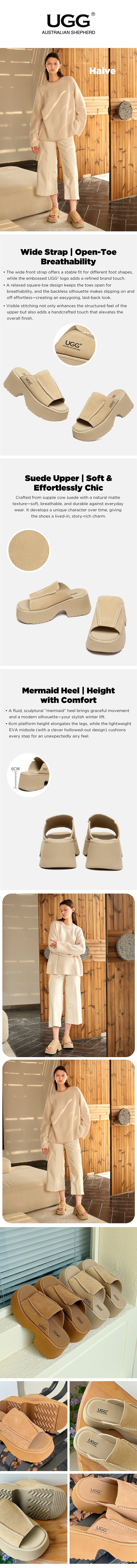 AUSTRALIAN SHEPHERD® Women Slides Platform Haive