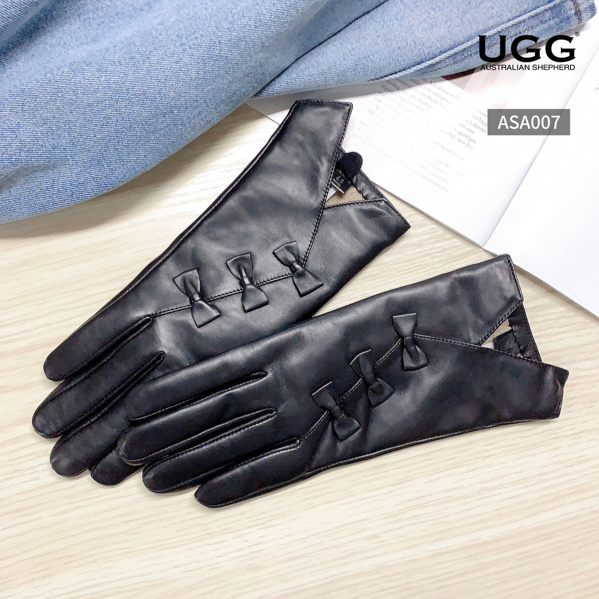AUSTRALIAN SHEPHERD® Ladies Leather Gloves Belinda
