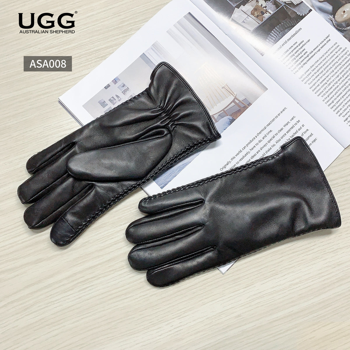 AUSTRALIAN SHEPHERD® Men Leather Gloves Benjamin