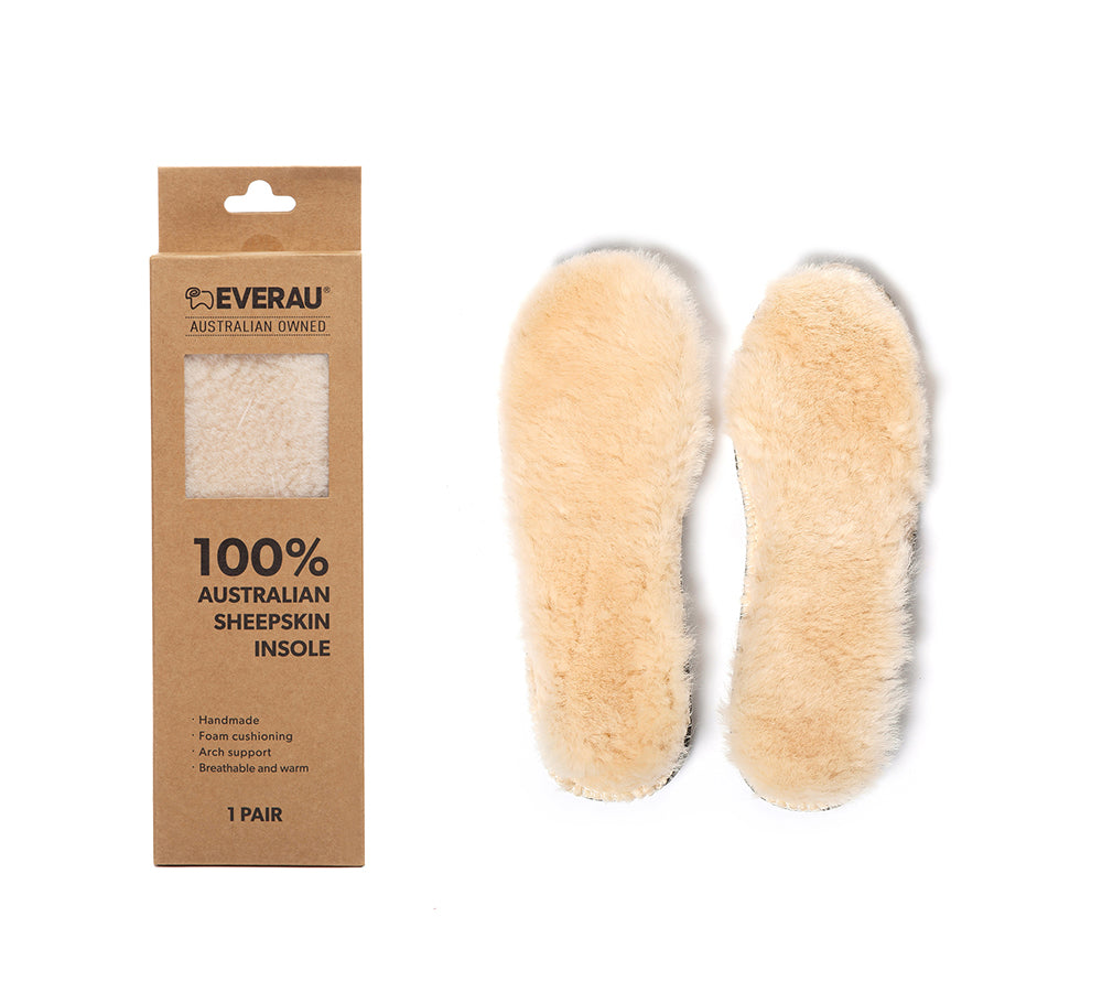 EVERAU® UGG Boots Slippers Insole Sheepskin Wool Insert EVERAU