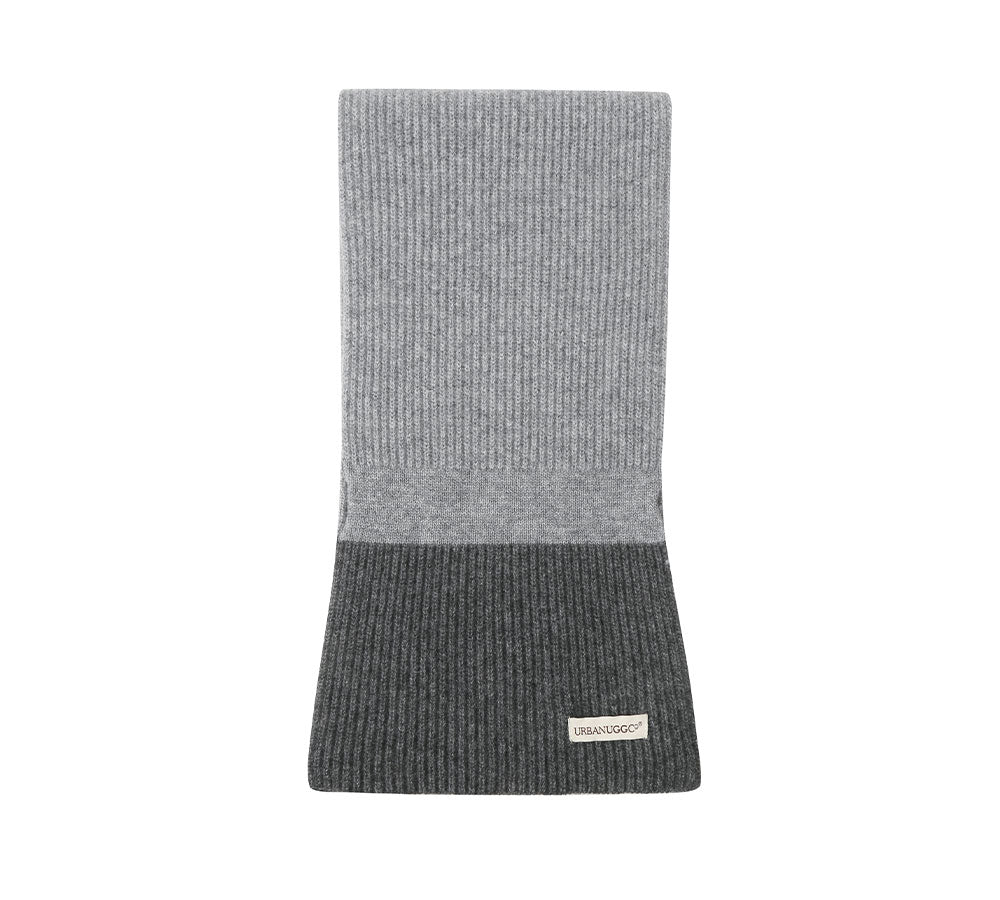 Cashmere Two Tone Knit Urban Wool Scarf