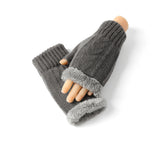 EVERAU® Fingerless Ultra Plush Knit Gloves EVERAU