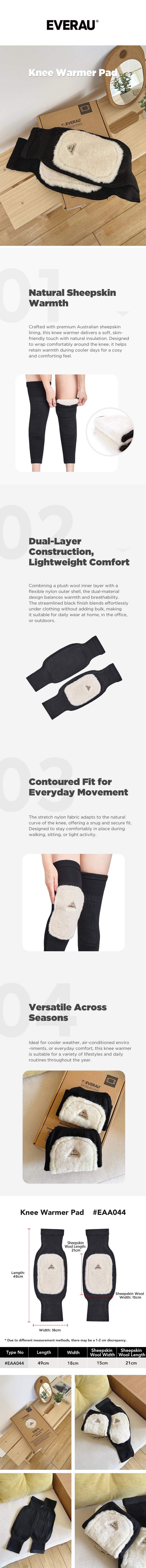 EVERAU®  Knee Warmer Pad