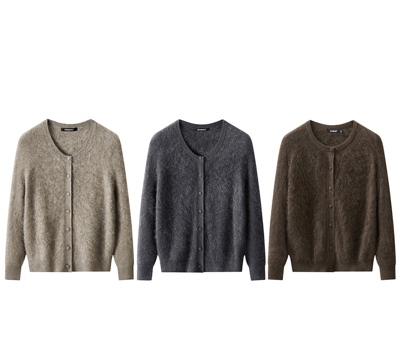 EVERAU® Yak Wool Cashmere Cardigan Morra EVERAU