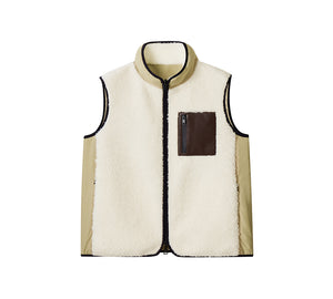 EVERAU® 100% Wool Zip Reversible Vest Cozea EVERAU
