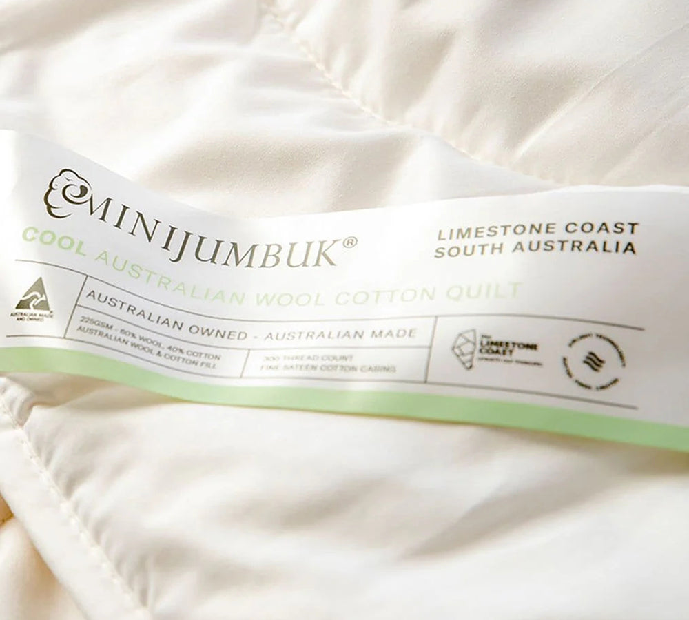 Minijumbuk Cool Australian Wool Cotton Quilt MiniJumbuk