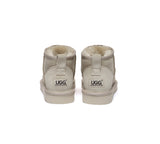 AUSTRALIAN SHEPHERD® UGG Boots Double Faced Sheepskin Wool Ankle Mini Boots Jade - UGG EXPRESS