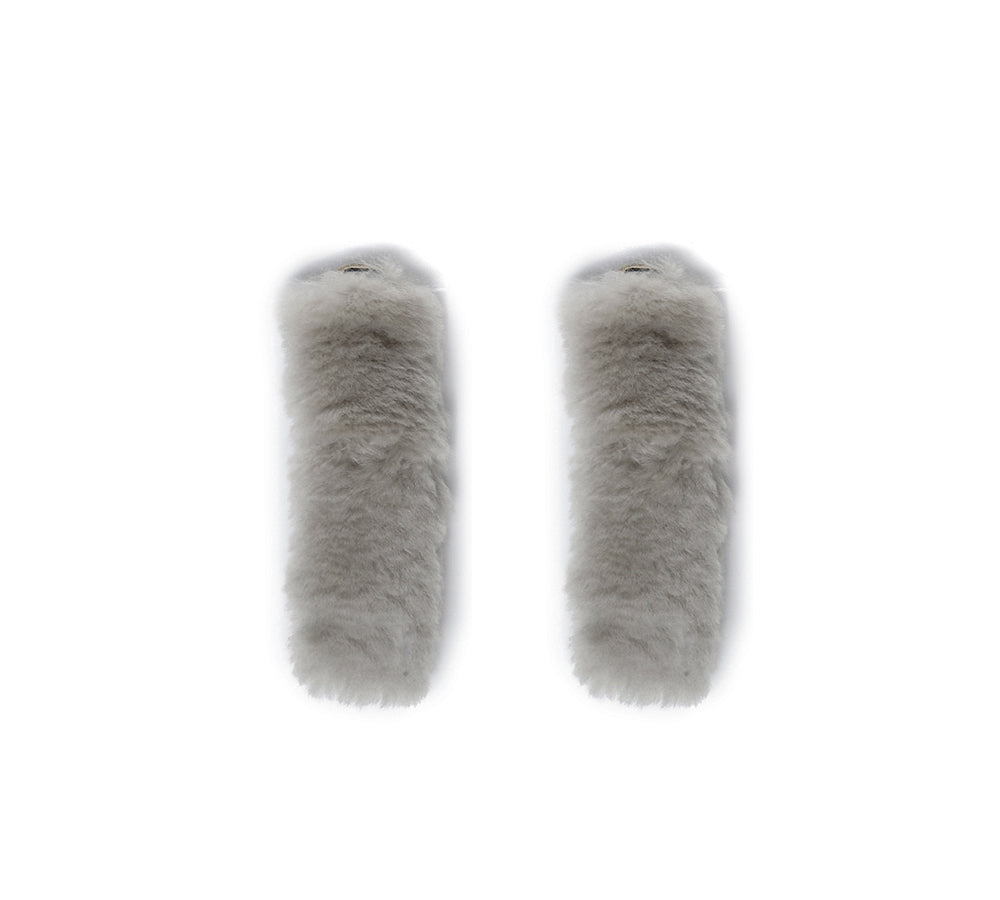 AUSTRALIAN SHEPHERD® Slippers Removable Elastic Metal Connection Plush Shearling Strap UGG AUSTRALIAN SHEPHERD