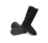 UGG EVERAU® UGG Boots Double Faced Sheepskin Wool Tall Button - UGG EXPRESS