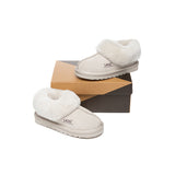 AUSTRALIAN SHEPHERD® UGG Slippers Kids Sheepskin Wool Ankle Homey