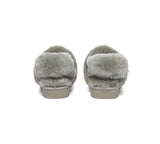 AUSTRALIAN SHEPHERD® 3-Way Style UGG Women Slippers Removable Wool Strap Slingback Muffin Fluffy