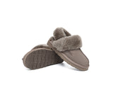 AUSTRALIAN SHEPHERD® 3-Way Style UGG Women Slippers Removable Wool Strap Slingback Muffin Fluffy