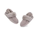 AUSTRALIAN SHEPHERD® 3-Way Style UGG Women Slippers Removable Wool Strap Slingback Muffin Fluffy