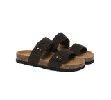 EVERAU® Double Straps Embossed Slip-on Summer Sandal Slides Aurelia