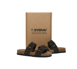 EVERAU® Double Straps Embossed Slip-on Summer Sandal Slides Aurelia - UGG EXPRESS