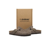 EVERAU® Women Adjustable Buckled Straps Slip-on Flat Sandal Slides Brynn - UGG EXPRESS