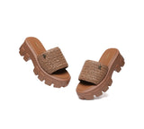 EVERAU® Women Woven Chunky Platform Sandals - UGG EXPRESS