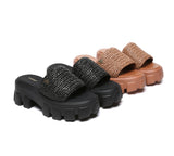 EVERAU® Women Woven Chunky Flatform Sandals