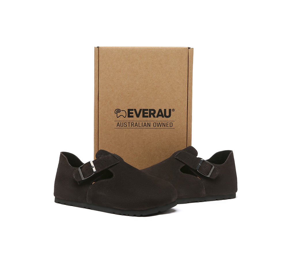 EVERAU® Adjustable Buckled Straps Slip-on Flat Sandals Brooke