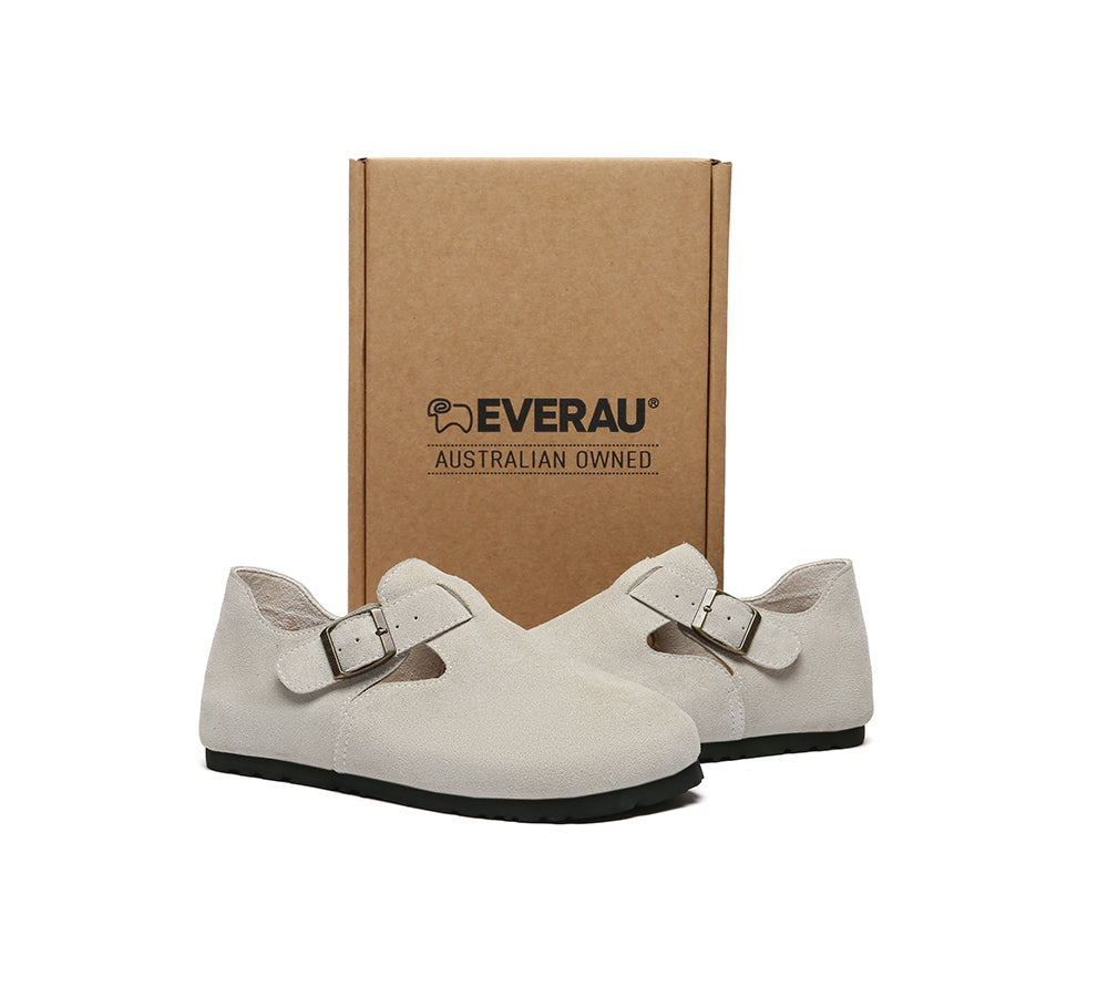 EVERAU® Adjustable Buckled Straps Slip-on Flat Sandals Brooke
