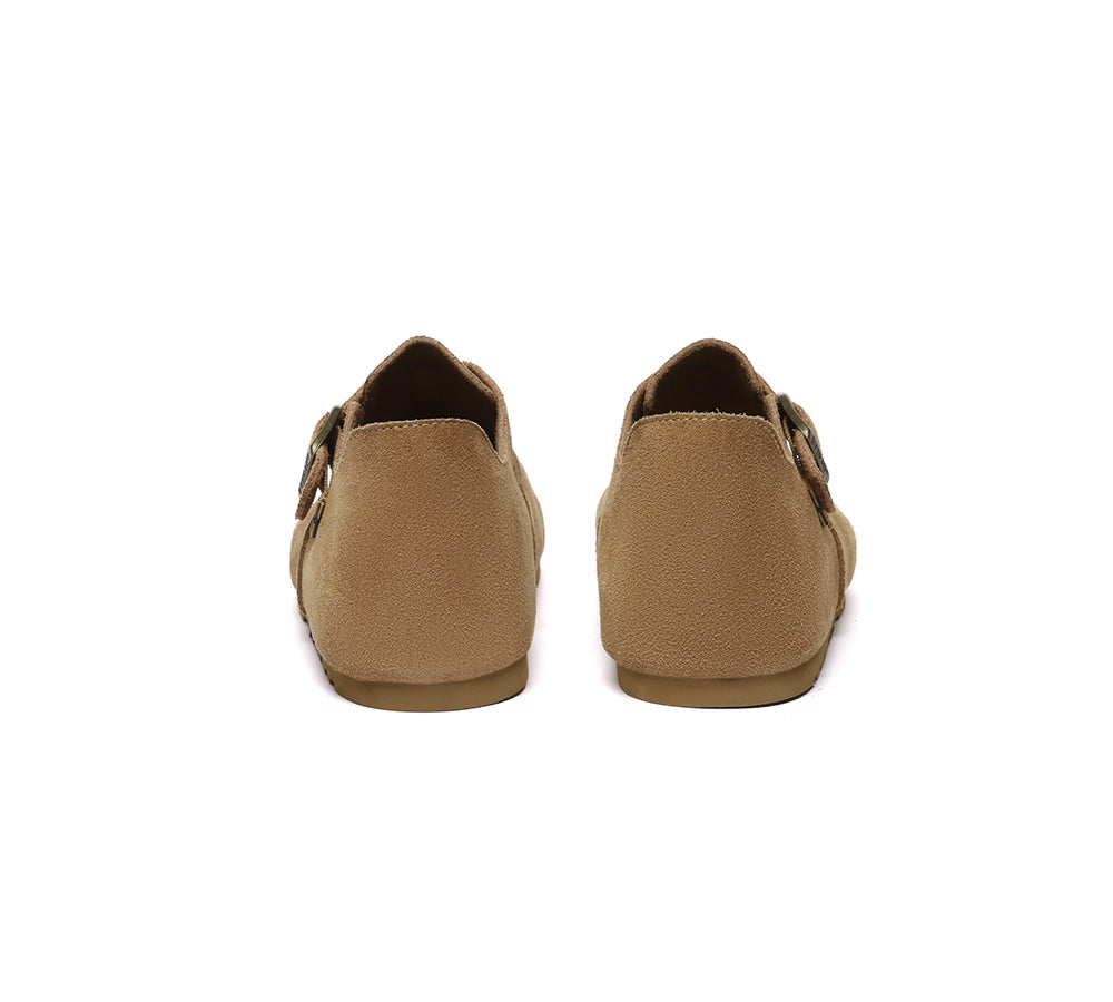 EVERAU® Adjustable Buckled Straps Slip-on Flat Sandals Brooke