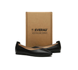 EVERAU® Women Leather Pointed Toe Ballet Flats Everly - UGG EXPRESS