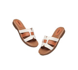 EVERAU® Women Leather Ultra Soft Flat Slides - UGG EXPRESS