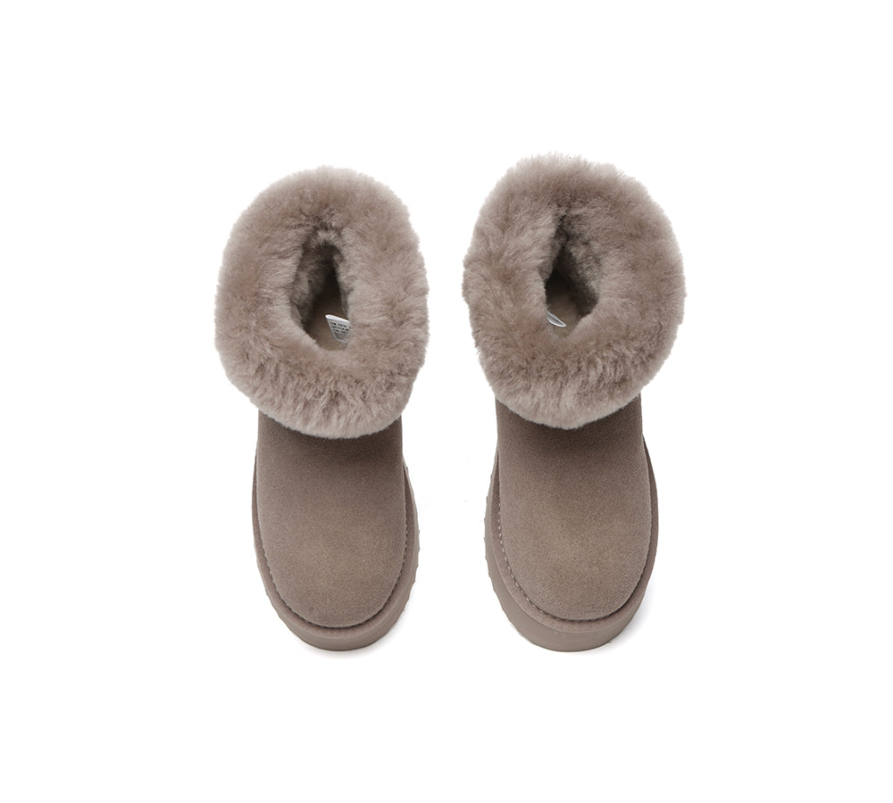 UGG EVERAU® UGG Boots Women Shearling Mini Platform Kazzi